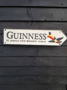 Guinness cast iron sign