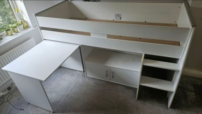 Kids mid-sleeper bed Harvey Norman used