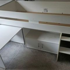 Kids mid-sleeper bed Harvey Norman used