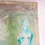Original Painting Biophilic Palette Painting of gardrn Roman statue Quiet Luxury Aesthetic Image 7