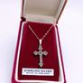 Silver Cross With Marcasites Image 4