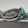 Sterling silver 925 ring with Blue Apatite Image 7