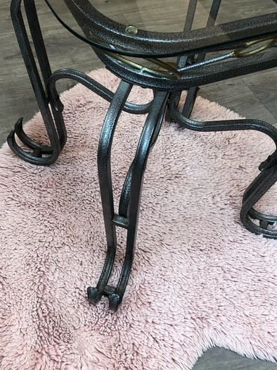 Iron coffee and side tables