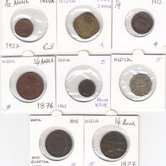 INDIA  8 Coins ( no. 302)