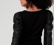 Black sparkly Top
