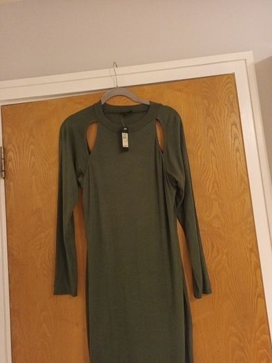 River Island  Nero Khaki Green Dress.  S. 14. B.N.W.T.