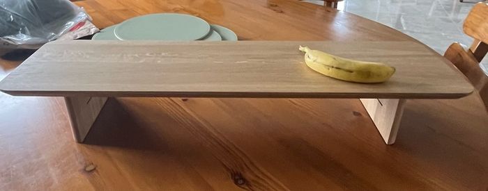 Solid advice advice Oak Homemade Desk Shelf / Monitor Stand