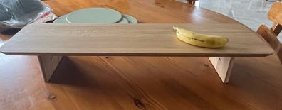 Solid advice advice Oak Homemade Desk Shelf / Monitor Stand