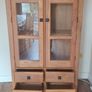 Oak Display/Dresser Glass Cabinet Image 2