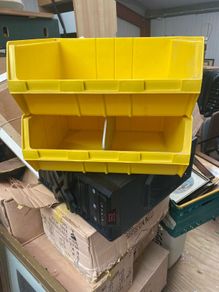 plastic storage bins