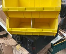 plastic storage bins