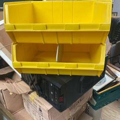 plastic storage bins