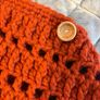 Hand made,rust-colored, crocheted poncho/Shawl Image 6