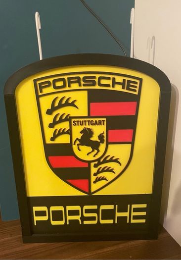 4 sided Porsche Lamp