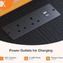 Corner Desk with Drawers, Reversible L Shaped with USB Charging Port Image 4