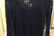 Maternity black lace top worn once