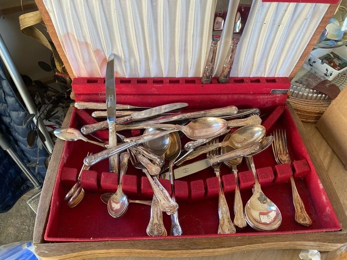 Vintage Silver-Plated Cutlery Lot for Upcycling