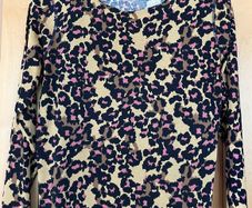 Ladies Navy & Mustard Cotton Top
