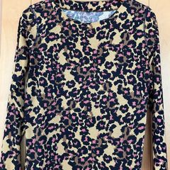 Ladies Navy & Mustard Cotton Top