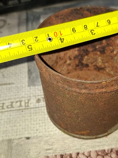 Rare 13 Piece Lot of Antique Chavagnat Tin Measuring Demi-Litre from Paris, France, dating  approximately 1800s.