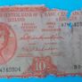 Irish 1962  X 4 Lavery ten shilling banknote in used condition Image 8