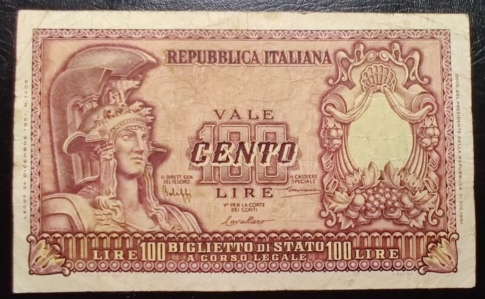 100 Lire 1951 Italy