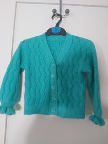 Green cardigan