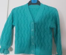 Green cardigan