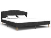 Bed Frame Dark Grey Fabric 180x200 cm 6FT Super King
