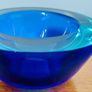 Mid Century Sommerso Murano Glass bowl Flavio Poli Image 4