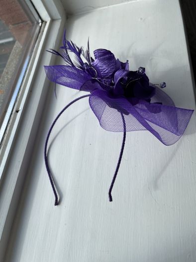 Purple Fascinator