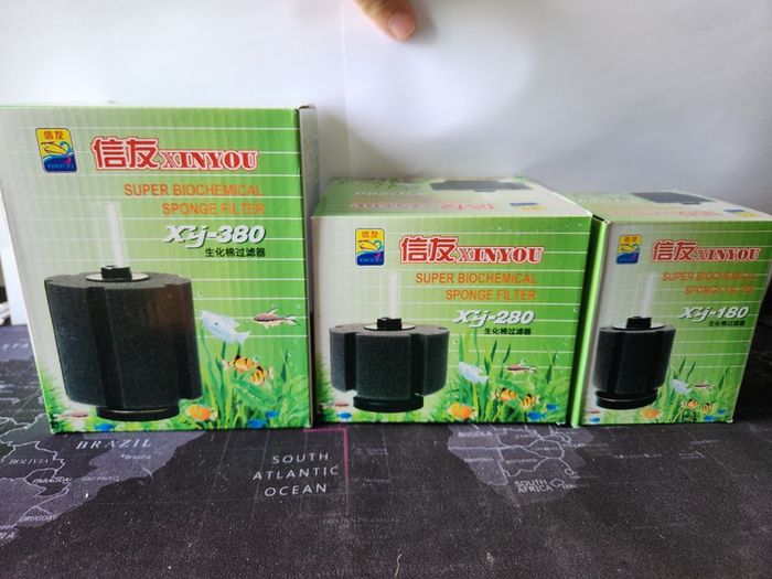 Sponge filters aquarium for 180L to 380L fish tanks