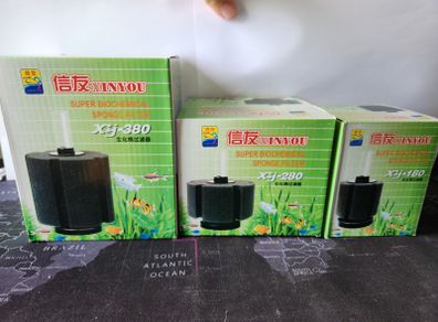 Sponge filters aquarium for 180L to 380L fish tanks