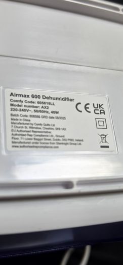 Silentnight Airmax 600 2L Dehumidifier