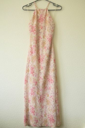 DYNAMITE Floral low cross back halter neck maxi dress Size M / 38 / 10