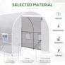 4 x 2 x 2m Walk-in Greenhouse Plant Growth Tent Warm House Gardening Tunnel Outdoor PE cloth Metal Frame Image 4