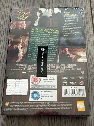 SEALED! supernatural the complete third season 3 dvd boxset