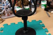 Cast iron candle holder