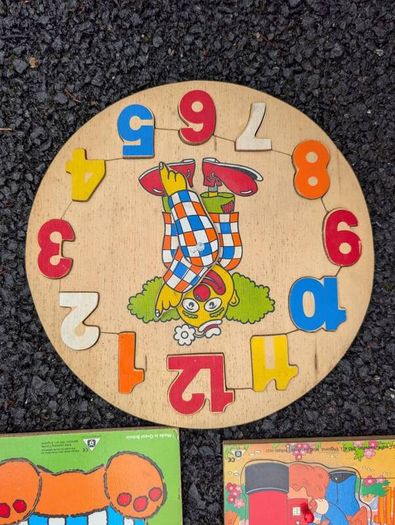 Wooden number toys