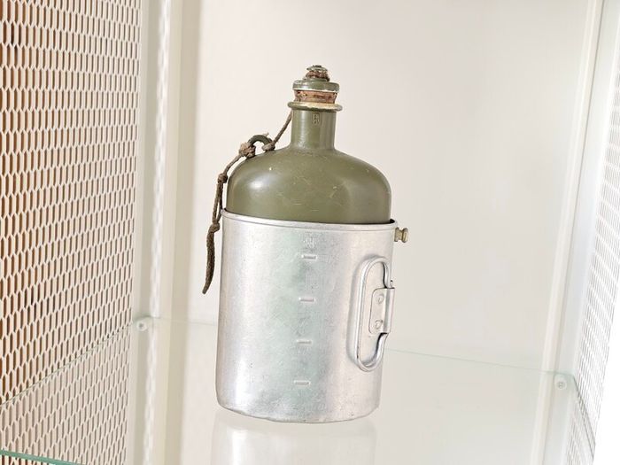 Vintage 1950s Swiss Army Military Issued Canteen set Collectable Militaria
