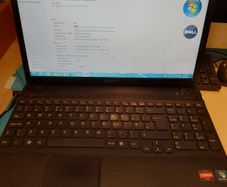 Sony Vaio Laptop, PCG-61511M, Windows 7 Professional, 32 bit, AMD Phenom II Triple Core Processor, 1.8GHz, 8GB Ram,