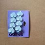 Pair of blue hearth hair clips Image 2
