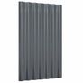 Roof Panels 12 pcs Galvanised Steel Anthracite 60x36 cm Image 3