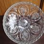 Art Deco Walter & Sohne Flint Pressed Glass 3 Legged Feo Bowl 1931 Image 3