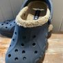 Crocs lined navy blue denim colour  size UK 4 Image 6