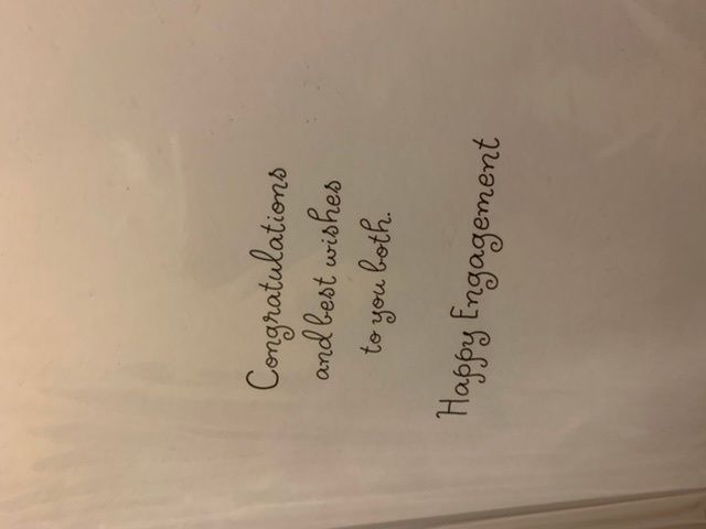 Engagement greeting card