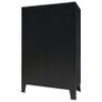 Wardrobe Metal Industrial Style 67x35x107 cm Black Image 4