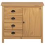 Sideboard Hill Range Honey Brown 91x40x80 cm Solid Pine Wood Image 4