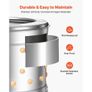 Chicken Plucker Machine, 400mm Drum, 500W & 230RPM Electric Chicken Plucking Machine with 114 Soft Fingers & Transport Wheels, Stainless Steel Feather Remover for Processing 1-2 Chicks Once Image 5