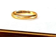 Vintage 9ct Gold 'W.T. Allen &amp; Co' Wedding Ring
